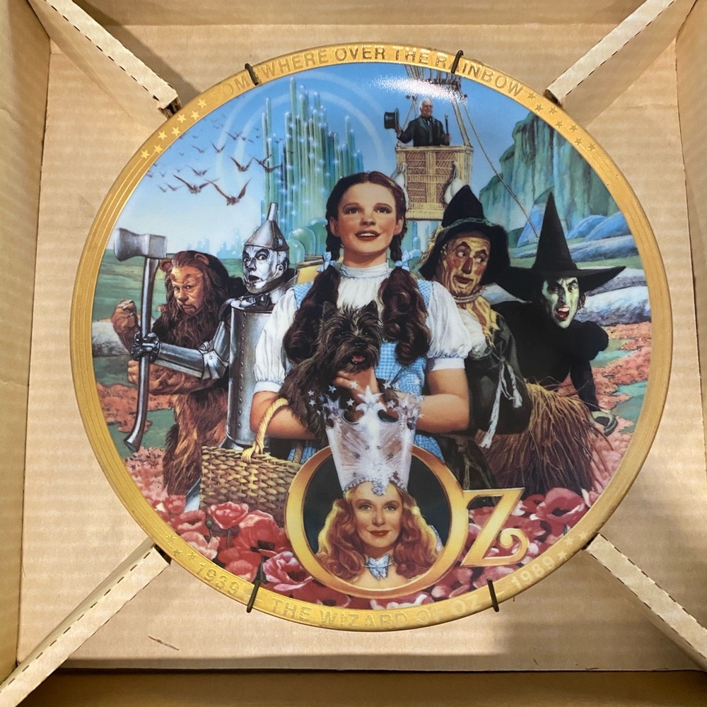 Wizard Of Oz 50th Anniversary Plate: Like New!